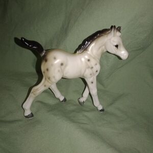 Mid Century MCM Japan Horse Ceramic Collectible Miniature 4" Tall
